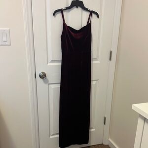 Elegant LULUS Burgundy Velvet Maxi Dress